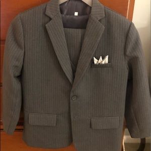 Three piece gray suit